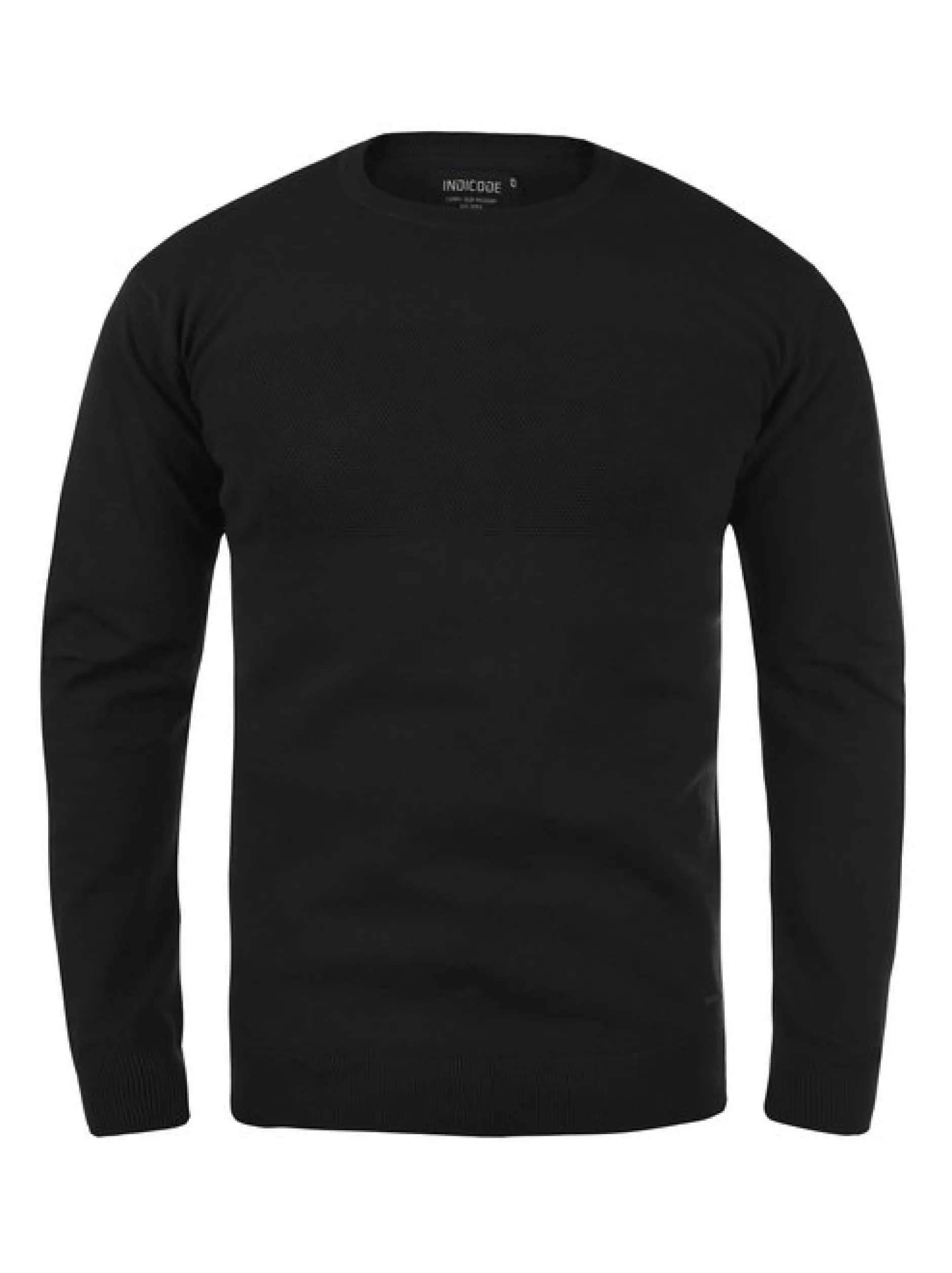 Indicode Herren Strickpullover - IDErnesto in schwarz