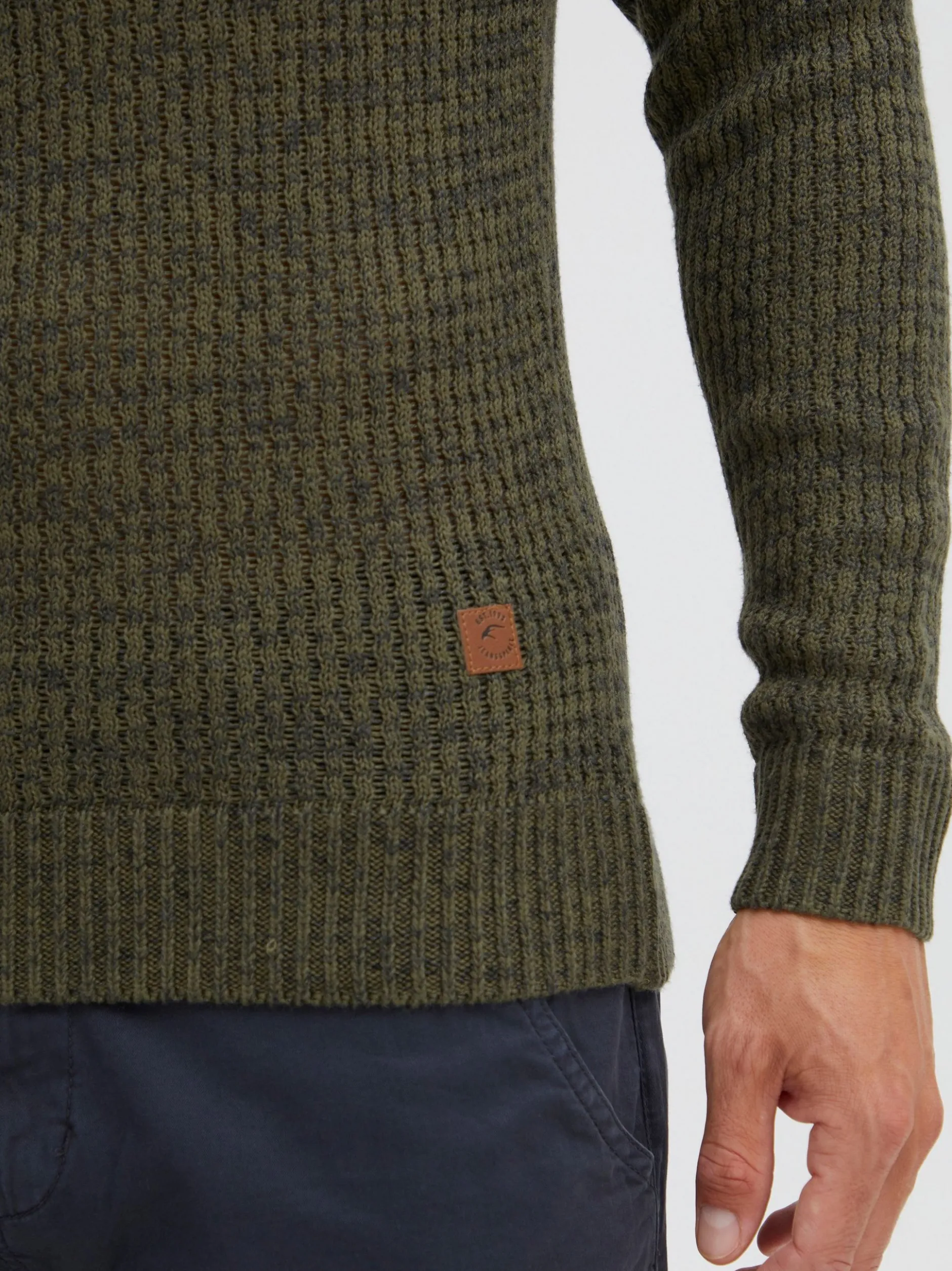 Indicode Herren Strickpullover - IDValerio in grün