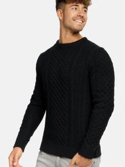 Indicode Herren Strickpullover - INBellin in schwarz