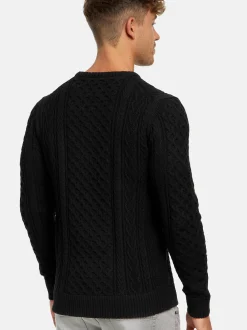Indicode Herren Strickpullover - INBellin in schwarz