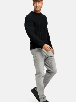 Indicode Herren Strickpullover - INBellin in schwarz