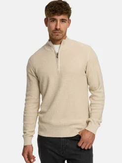 Indicode Herren Strickpullover - INBull in beige sand