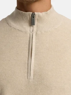 Indicode Herren Strickpullover - INBull in beige sand