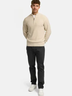 Indicode Herren Strickpullover - INBull in beige sand