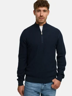 Indicode Herren Strickpullover - INBull in blau
