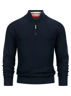 Indicode Herren Strickpullover - INBull in blau