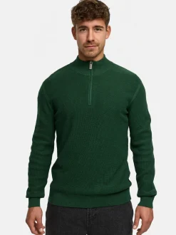 Indicode Herren Strickpullover - INBull in grün