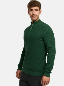 Indicode Herren Strickpullover - INBull in grün