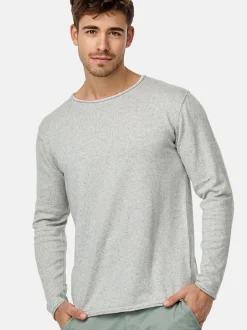 Indicode Herren Strickpullover - INCooper in grau marine