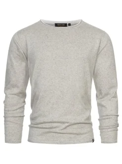 Indicode Herren Strickpullover - INCooper in grau marine