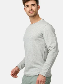 Indicode Herren Strickpullover - INCooper in grau marine