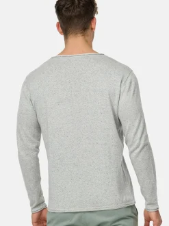 Indicode Herren Strickpullover - INCooper in grau marine