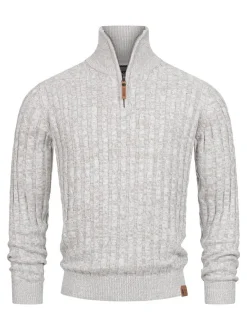 Indicode Herren Strickpullover - INHector in weiß