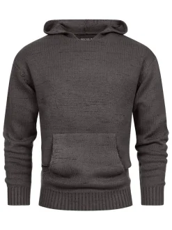 Indicode Herren Strickpullover - INLedger in anthrazit