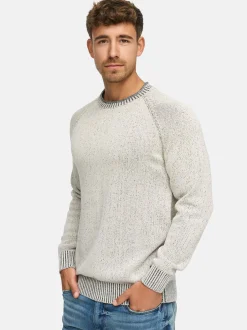Indicode Herren Strickpullover - INMassum in beige grau
