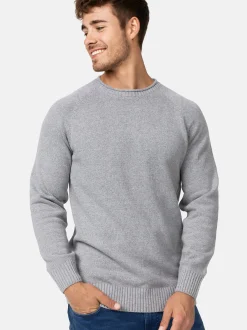Indicode Herren Strickpullover - INMassum in hellgrau