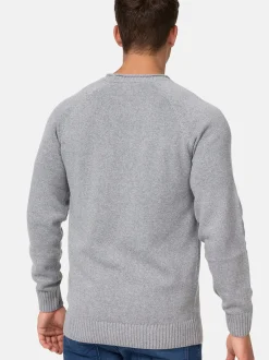 Indicode Herren Strickpullover - INMassum in hellgrau