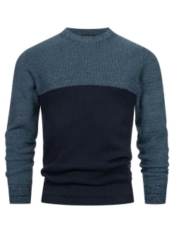 Indicode Herren Strickpullover - INMoltilion in blau