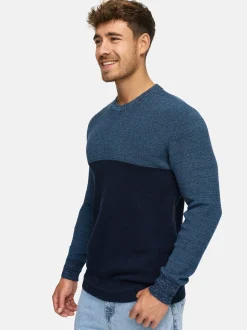 Indicode Herren Strickpullover - INMoltilion in blau