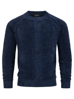 Indicode Herren Strickpullover - INOlio in blau