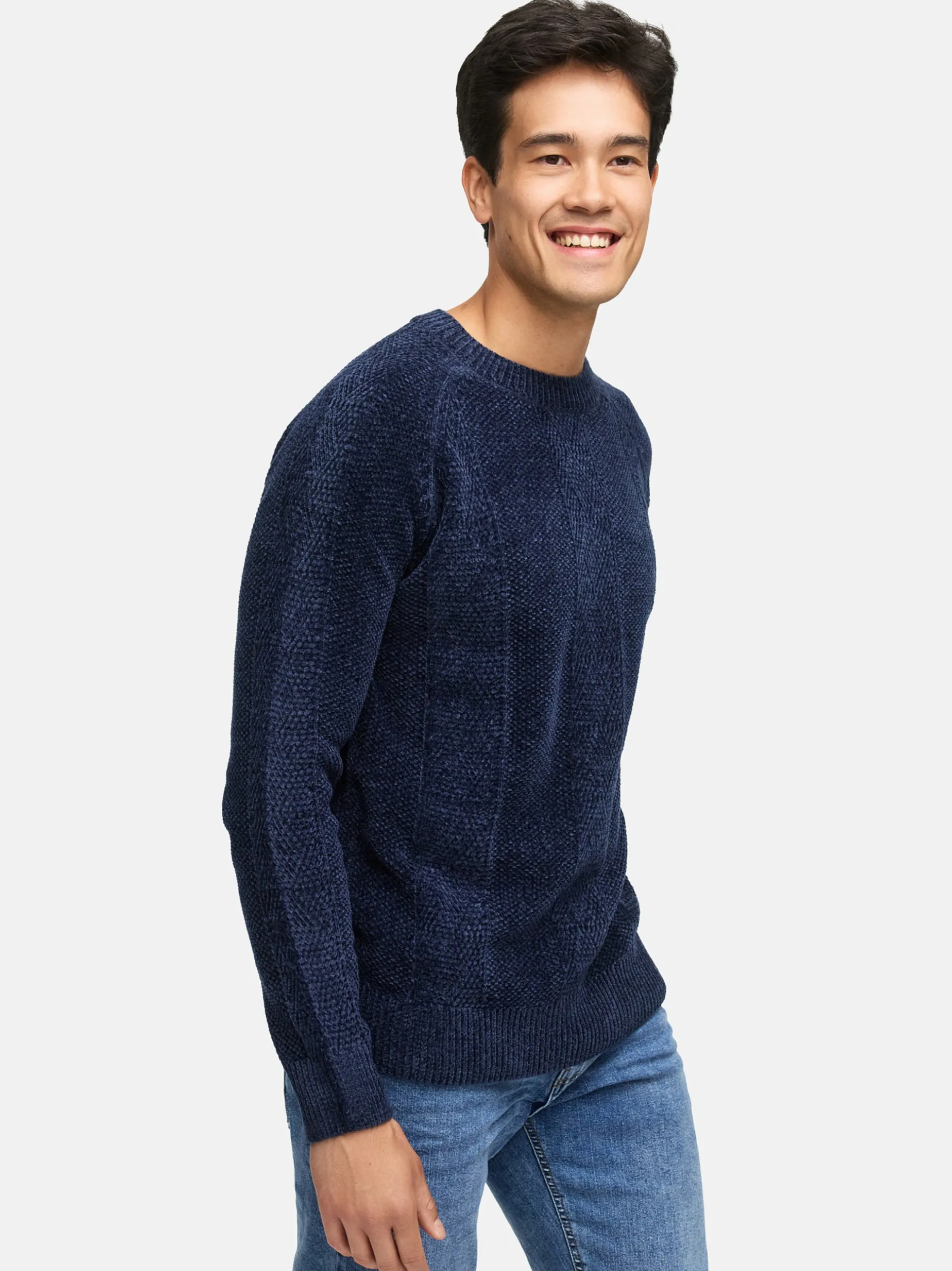 Indicode Herren Strickpullover - INOlio in blau
