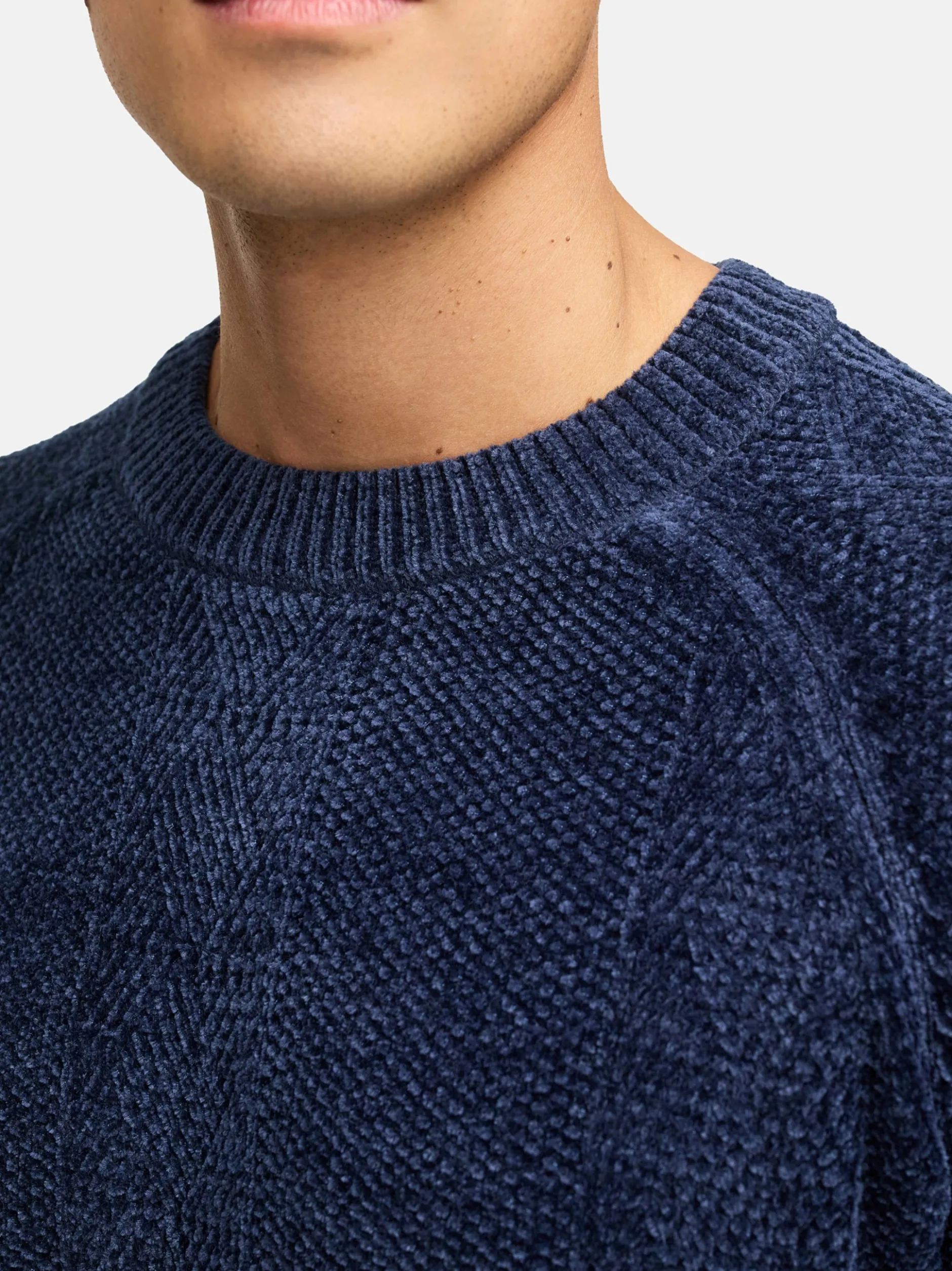 Indicode Herren Strickpullover - INOlio in blau