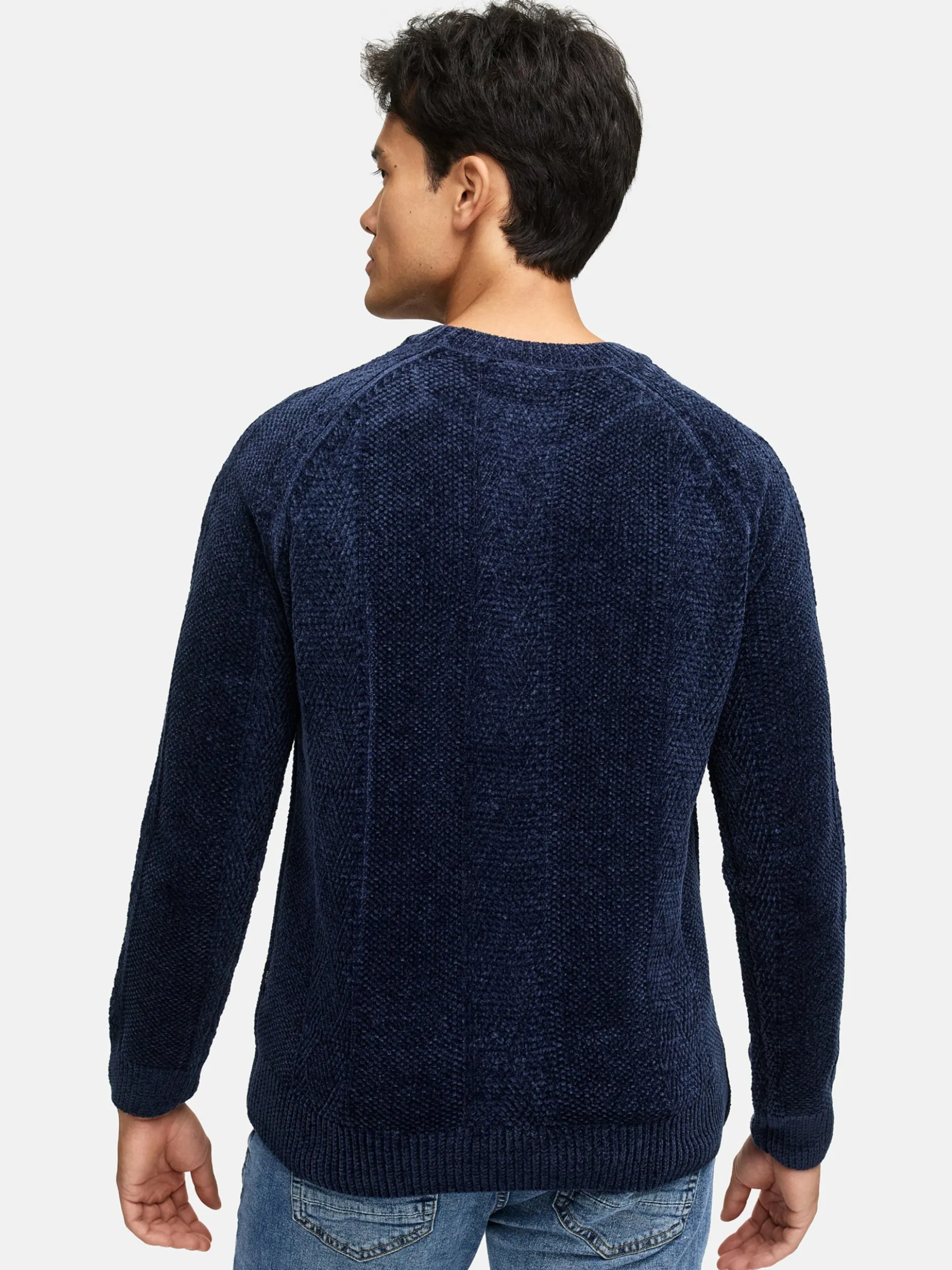 Indicode Herren Strickpullover - INOlio in blau