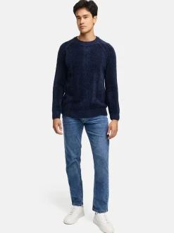 Indicode Herren Strickpullover - INOlio in blau
