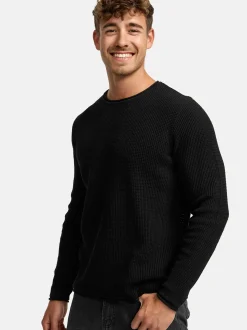 Indicode Herren Strickpullover - INPetri in schwarz