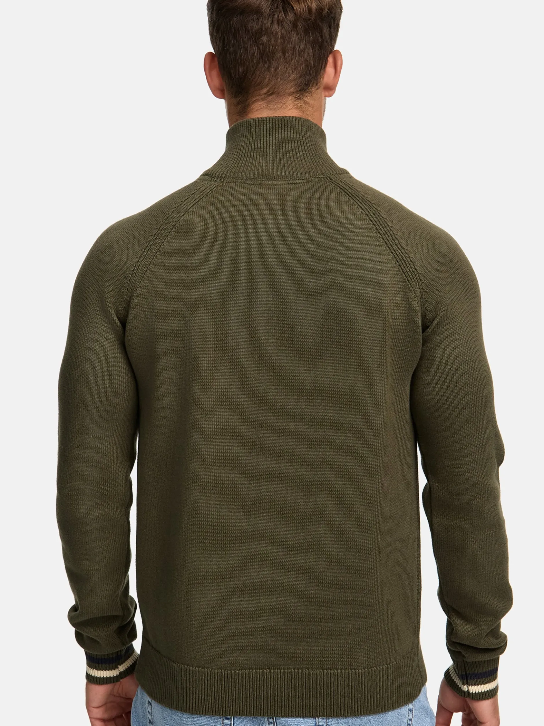 Indicode Herren Strickpullover - INSwift in khaki