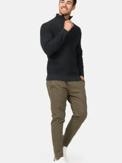 Indicode Herren Strickpullover - INYassip in anthrazit