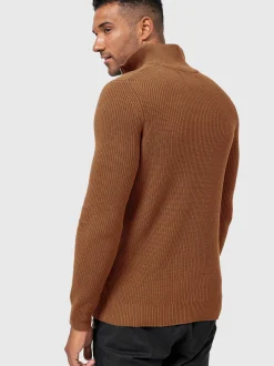 Indicode Herren Strickpullover - Mayer in braun
