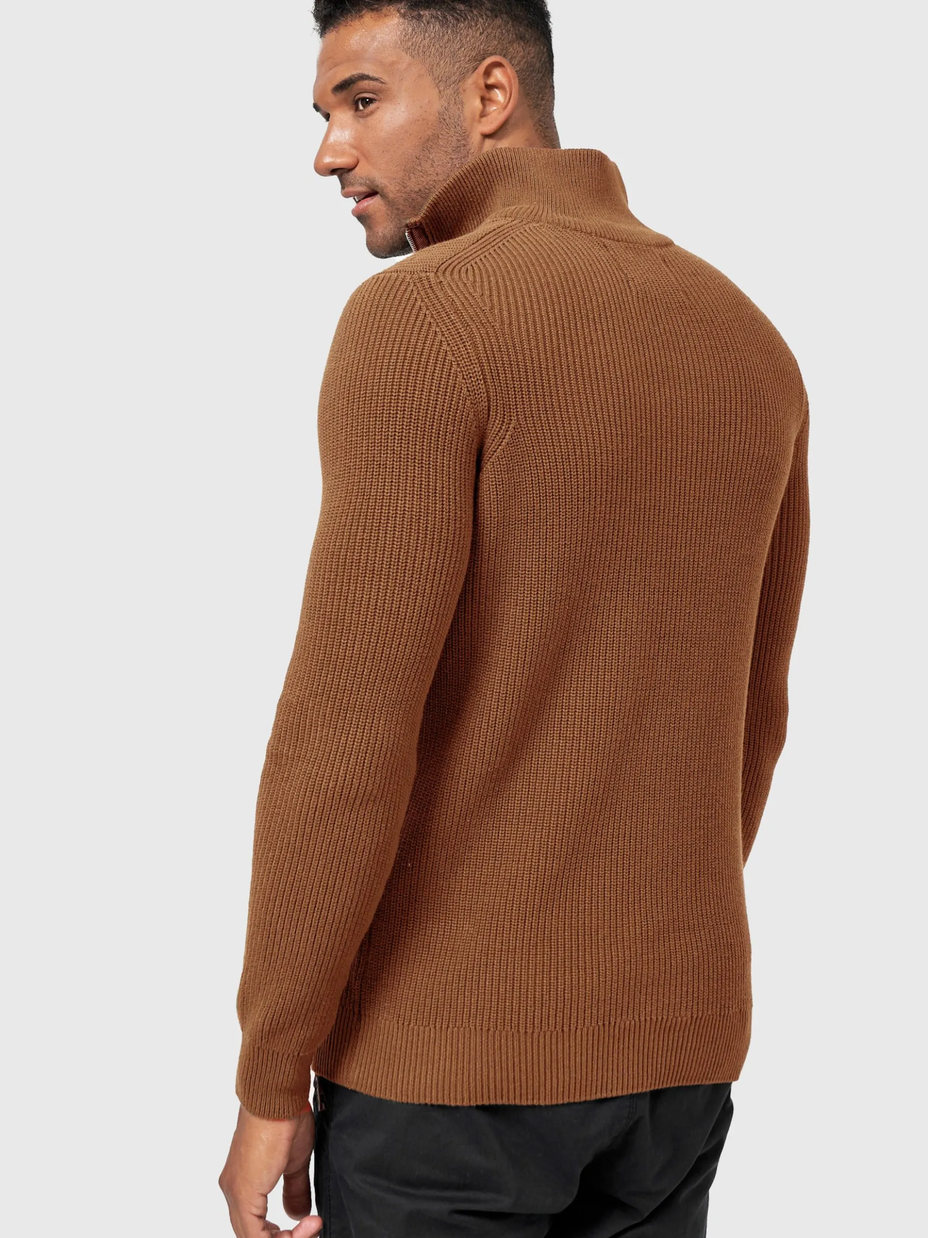 Indicode Herren Strickpullover - Mayer in braun