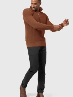 Indicode Herren Strickpullover - Mayer in braun