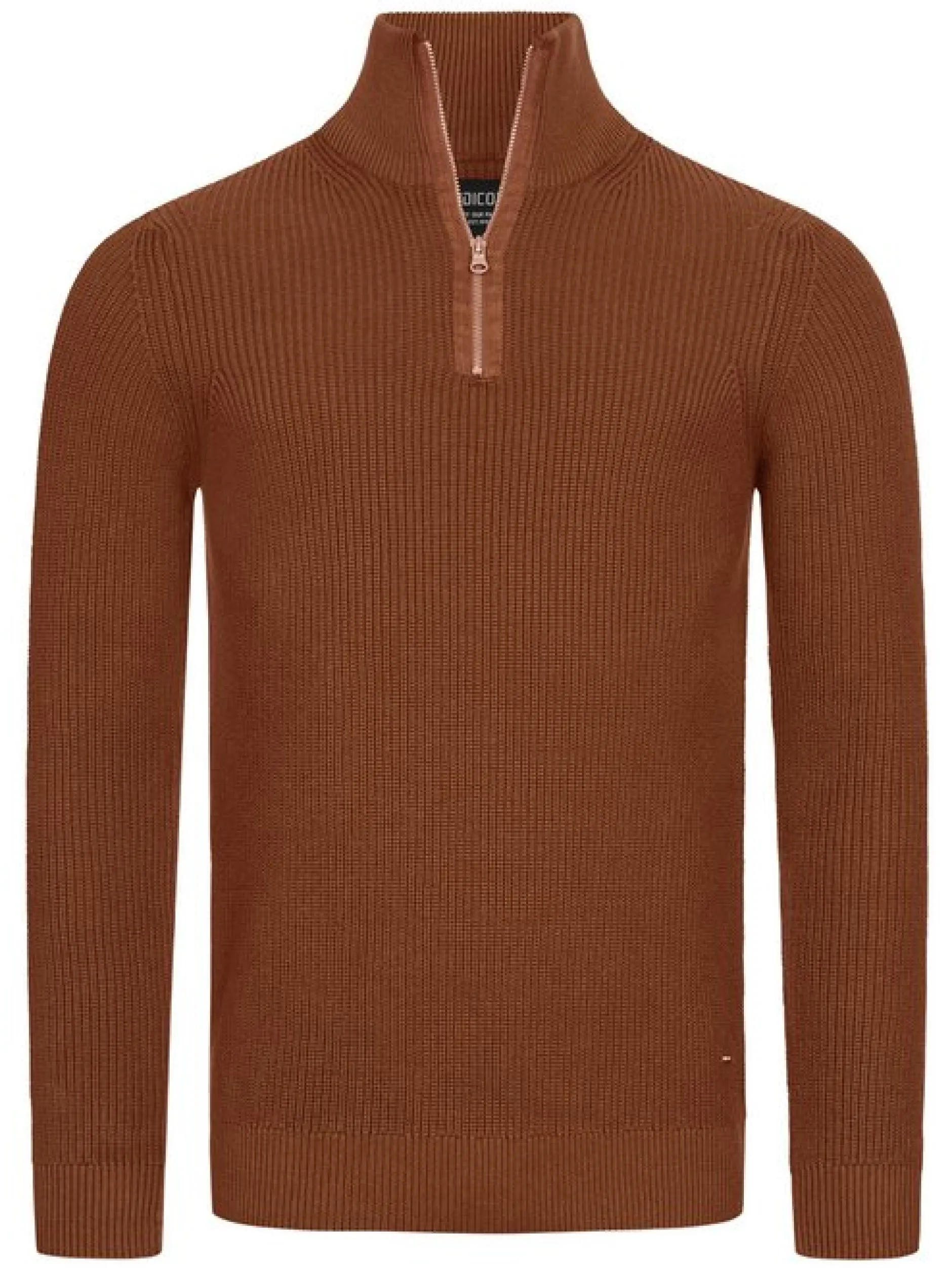 Indicode Herren Strickpullover - Mayer in braun