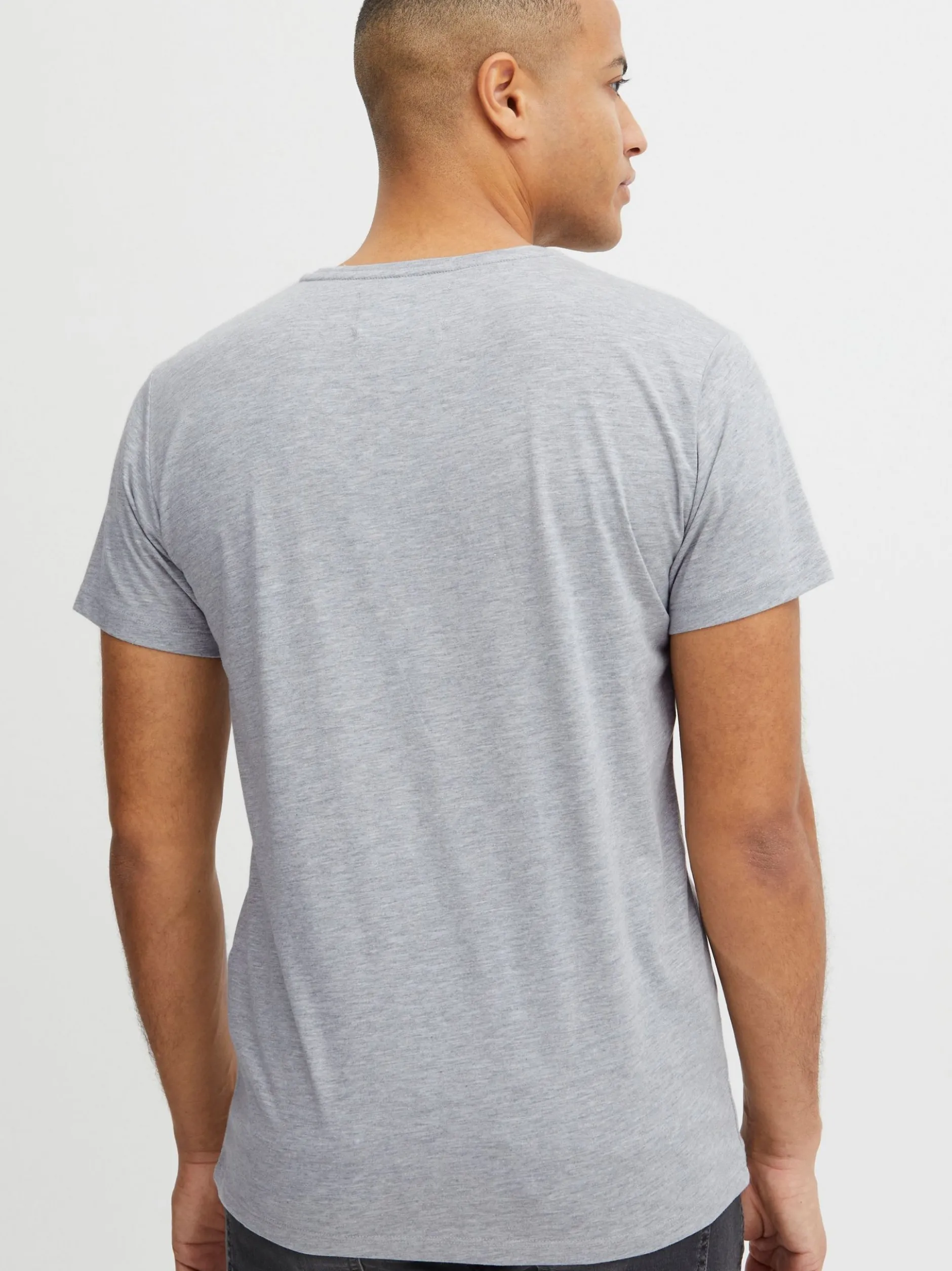 Indicode Herren T-Shirt - IDRonny in grau