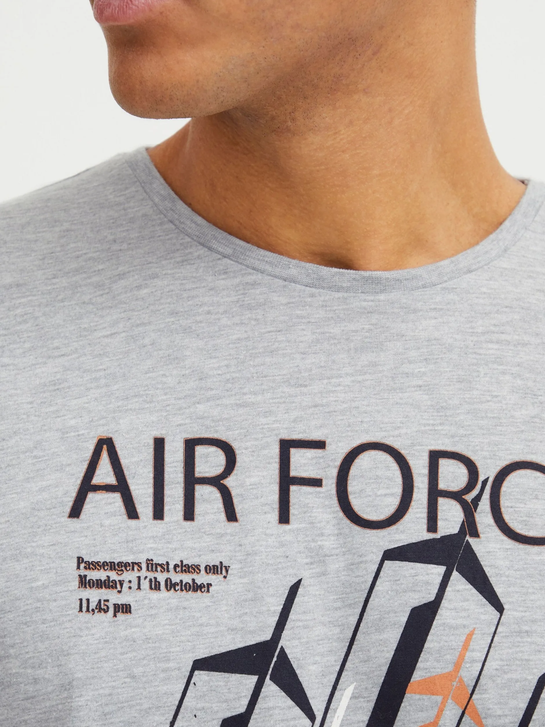Indicode Herren T-Shirt - IDRonny in grau