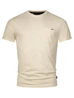 Indicode Herren T-Shirt - INAndorra in beige sand