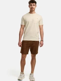 Indicode Herren T-Shirt - INAndorra in beige sand