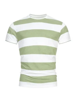 Indicode Herren T-Shirt - INAriba in grün weiß