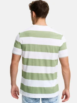 Indicode Herren T-Shirt - INAriba in grün weiß
