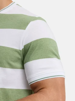 Indicode Herren T-Shirt - INAriba in grün weiß