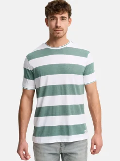 Indicode Herren T-Shirt - INAriba in grün weiß