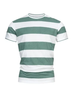 Indicode Herren T-Shirt - INAriba in grün weiß