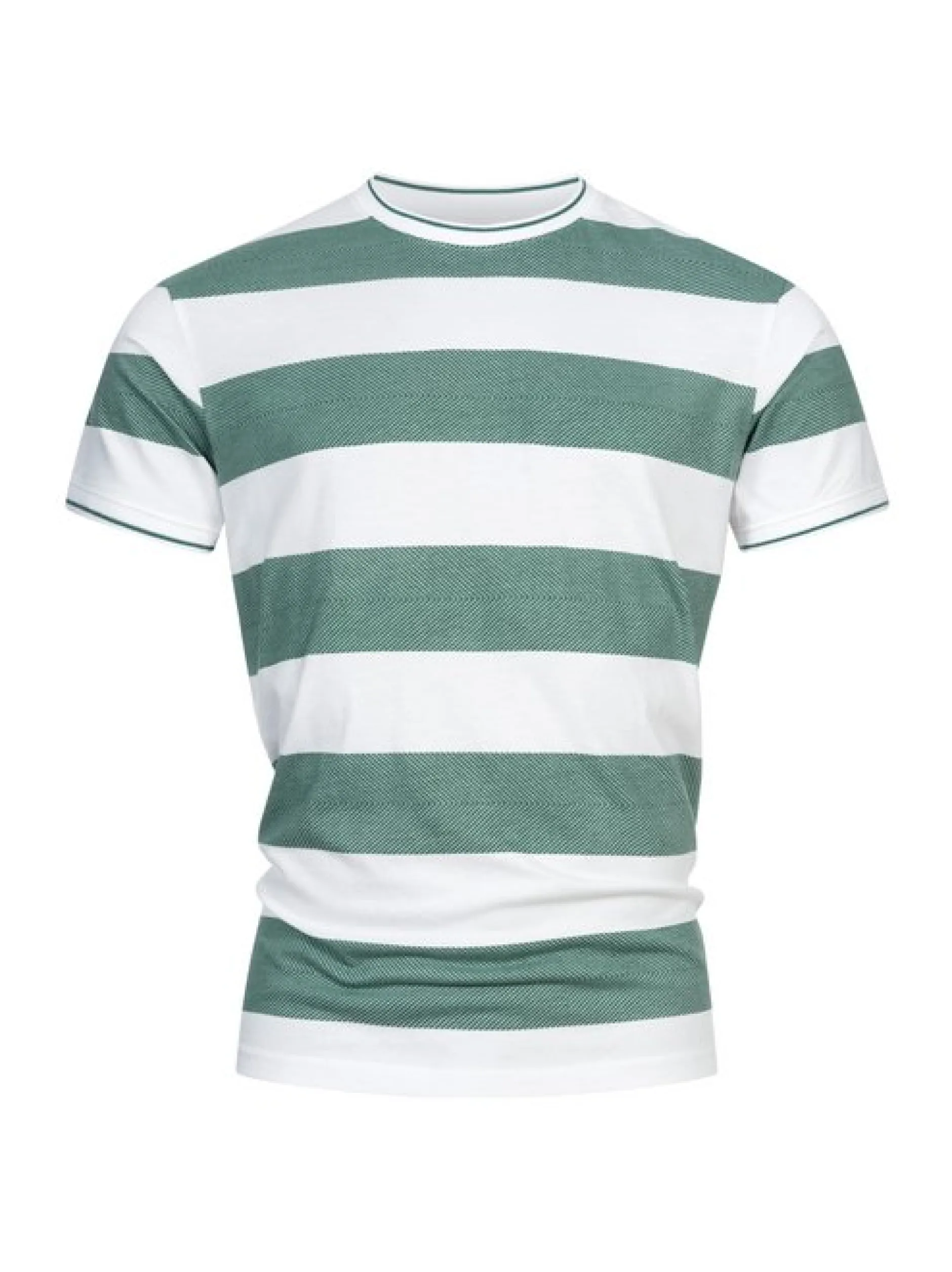 Indicode Herren T-Shirt - INAriba in grün weiß
