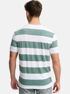 Indicode Herren T-Shirt - INAriba in grün weiß