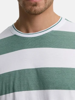 Indicode Herren T-Shirt - INAriba in grün weiß