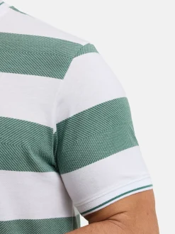 Indicode Herren T-Shirt - INAriba in grün weiß