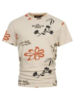 Indicode Herren T-Shirt - INAsbjorn in beige taupe
