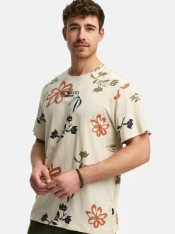 Indicode Herren T-Shirt - INAsbjorn in beige taupe